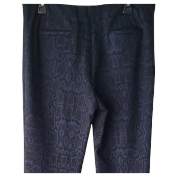 Alfani - Women’s Snake Print Ponte Pant | Sz 8P - Black/Blue - Picture 4 of 16
